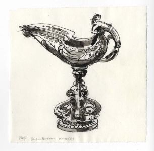 Paul Sharp - 1964 Pen and Ink Drawing, Dyson Perrins Museum
