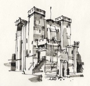 Paul Sharp - 1964 Pen and Ink Drawing, Newcastle