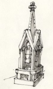 Paul Sharp - 1964 Pen and Ink Drawing, Cambridge County Museum