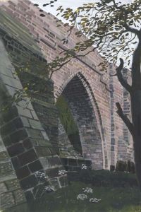 Paul Sharp - 1963 Gouache, Brig o'Balgownie Aberdeen