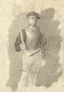 J.W.Gofton (1879-1917) - Early 20th Century Watercolour, Soldier