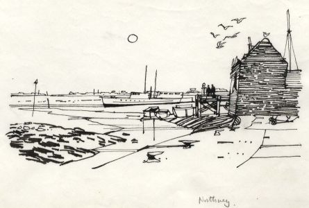 Paul Sharp - 1964 Pen and Ink Drawing, Northney