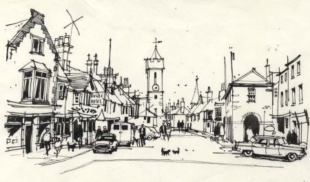 Paul Sharp - 1964 Pen and Ink Drawing, Yarmouth