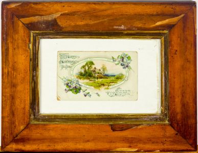 19th Century Picture Frame - Antique Birdseye Maple Frame