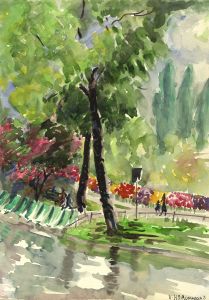 Violet Hilda Drummond - Early 20th Century Watercolour, Regents Park, London