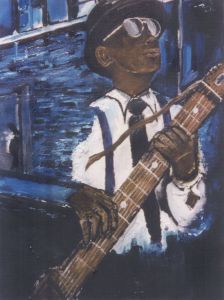 Damon Warren - Pair 1999 Digital Print, "Blue Note"