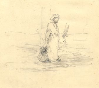 Attributed Marius van der Maarel - 19th Century Graphite Drawing, Figures