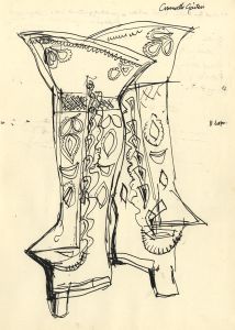 Paul Sharp - Mid 20th Century Pen and Ink Drawing, Cromwell's Gaiters