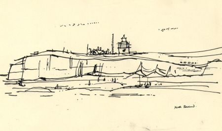 Paul Sharp - Mid 20th Century Pen and Ink Drawing, North Foreland, Kent