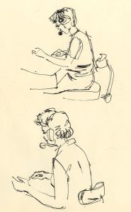 Paul Sharp - Mid 20th Century Pen and Ink Drawing, Sketches