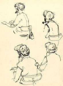 Paul Sharp - Mid 20th Century Pen and Ink Drawing, Sketches