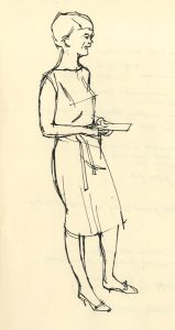 Paul Sharp - Mid 20th Century Pen and Ink Drawing, Female Figure