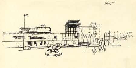 Paul Sharp - Mid 20th Century Pen and Ink Drawing, Billingham, County Durham
