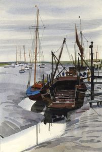 Paul Sharp - 1964 Watercolour, Eastwards from South Benfleet