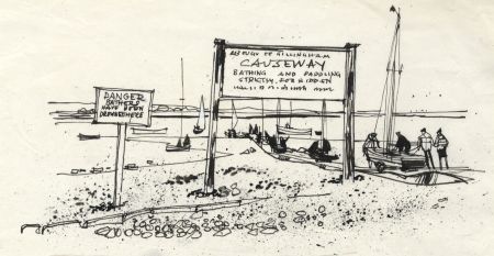 Paul Sharp - 1964 Pen and Ink Drawing, Gillingham Hard