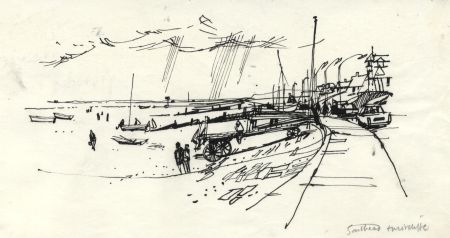 Paul Sharp - 1964 Pen and Ink Drawing, Westcliff-on-Sea