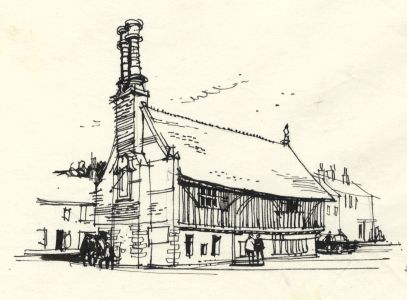 Paul Sharp - 1963 Pen and Ink Drawing, The Moot Hall