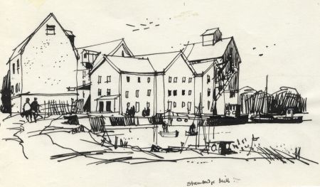 Paul Sharp - 1963 Pen and Ink Drawing, Stanbridge Mills