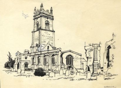 Paul Sharp - 1963 Pen and Ink Drawing, Walbenswick