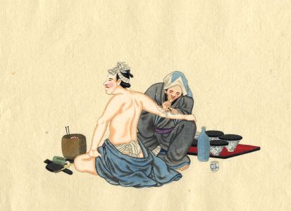 Early 20th Century Oriental Woodblock - Chinese Woodblock Print