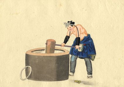 Early 20th Century Oriental Woodblock - Chinese Woodblock Print