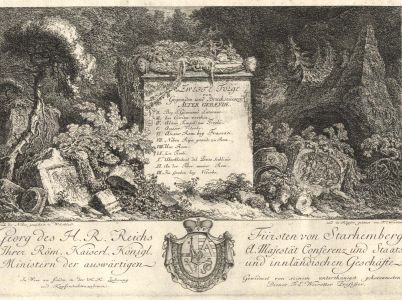 Franz Edmund Weirotter - 18th Century Etching, Possibly a Table of Contents