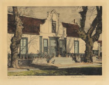 H W Pemberton - Early 20th Century Drypoint, Le Gratitude Stellenbosch