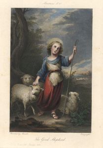 After Murillo - 1894 Lithograph, The Good Shepherd