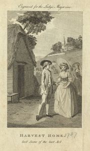 1787 Engraving - Lady's Magazine - Harvest Home