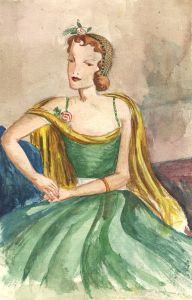 Early 20th Century Watercolour - Fashionable Woman
