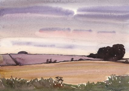 Jean M. Blair - 1970 Watercolour, Landscape. East Yorkshire