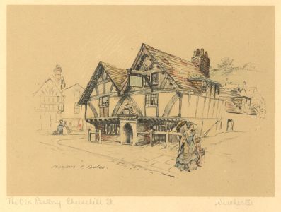 Marjorie C. Bates - Early 20th Century Lithograph, The Old Rectory, Winchester
