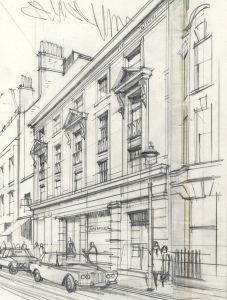 Paul Sharp - Mid 20th Century Graphite Drawing, Roy Miles Gallery, Duke St
