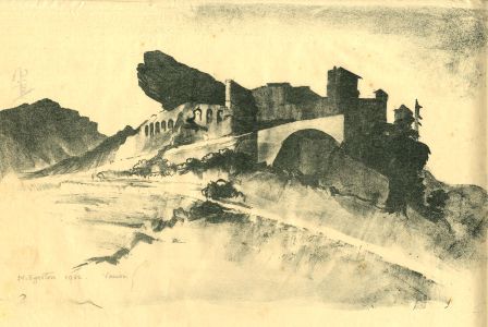 M. Egerton - 1932 Monotype, Vaison, Provence, France