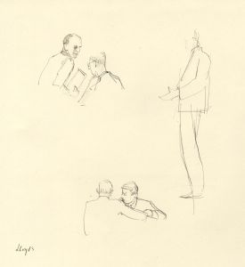 Frances Watt - Mid 20th Century Pen and Ink Drawing, Lloyds Traders