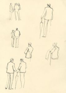 Frances Watt - Mid 20th Century Pen and Ink Drawing, Trader Studies