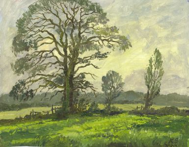 Keith Burtonshaw - 2002 Oil, Landscape, Kent