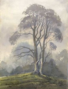 Keith Burtonshaw - 1981 Watercolour, Trees in November