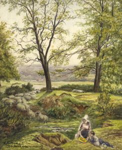 Keith Burtonshaw - 1954 Watercolour, After Birkett-Foster
