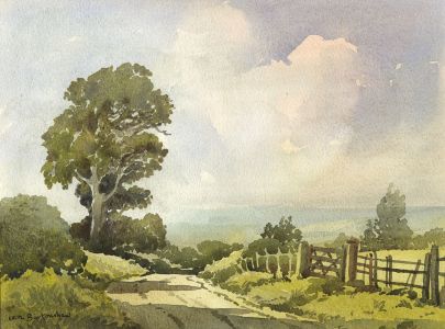Keith Burtonshaw - Contemporary Watercolour, A Kentish Lane
