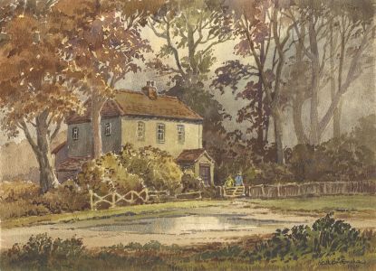 Keith Burtonshaw - 1969 Watercolour, A Kentish Cottage