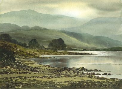 Keith Burtonshaw - 1990 Watercolour, Semerwater, Yorkshire