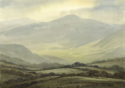 Keith Burtonshaw - 1988 Watercolour, Swaledale, Yorkshire