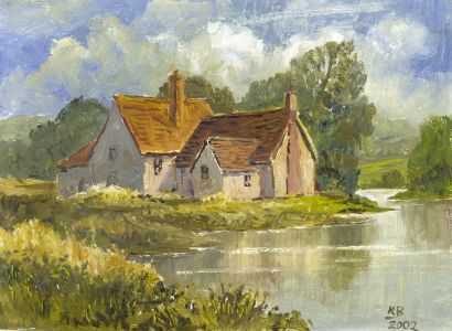 Keith Burtonshaw - 2002 Oil, House by Water