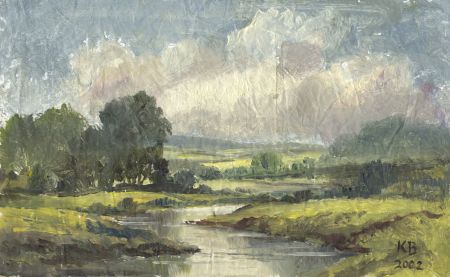 Keith Burtonshaw - 2002 Oil, River Landscape