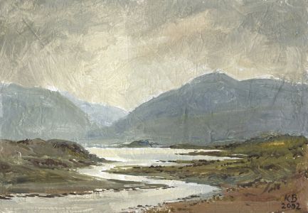 Keith Burtonshaw - 2002 Oil, Loch Ossian, Scotland