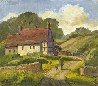 Keith Burtonshaw - 2004 Oil, Country Lane