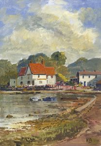 Keith Burtonshaw - 2004 Oil, Pin Mill, Suffolk