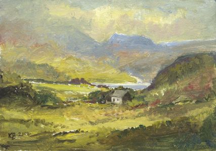 Keith Burtonshaw - 2004 Oil, Cottage in a Landscape