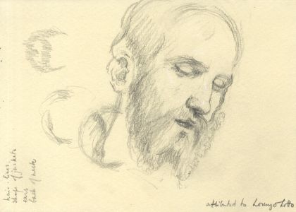 Frances Watt - 1965 Graphite Drawing, Study after Lorenzo Lotto
